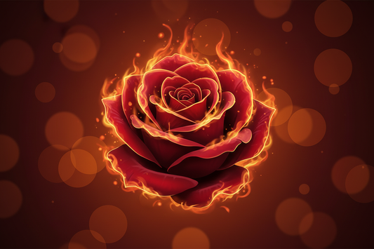 Love on Fire poem blog post graphic by Candi Usher