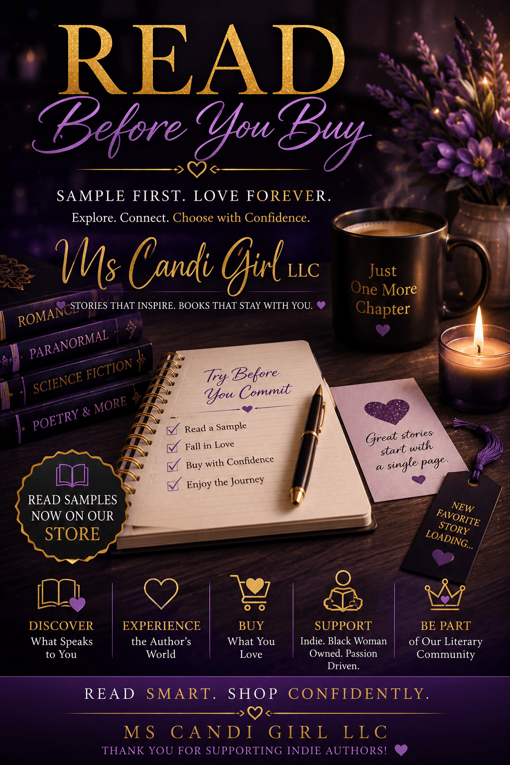 Read Before You Buy – Free Teasers - Ms Candi Girl LLC