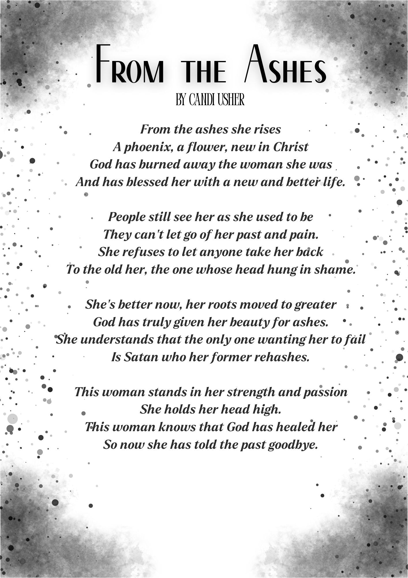 Beauty for Ashes: A Redemption Story – Paperback - Ms Candi Girl LLC